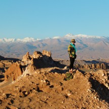 View to the Andes from the vantage point